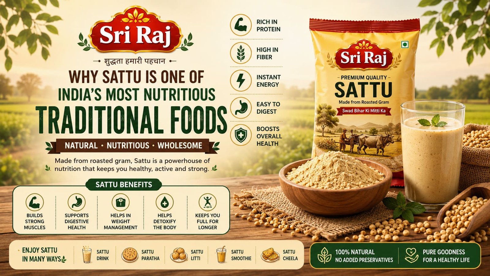 Why Sattu is One of India's Most Nutritious Traditional Foods