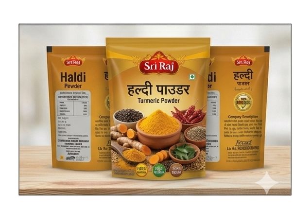 Sri Raj Pure Haldi Powder 250g