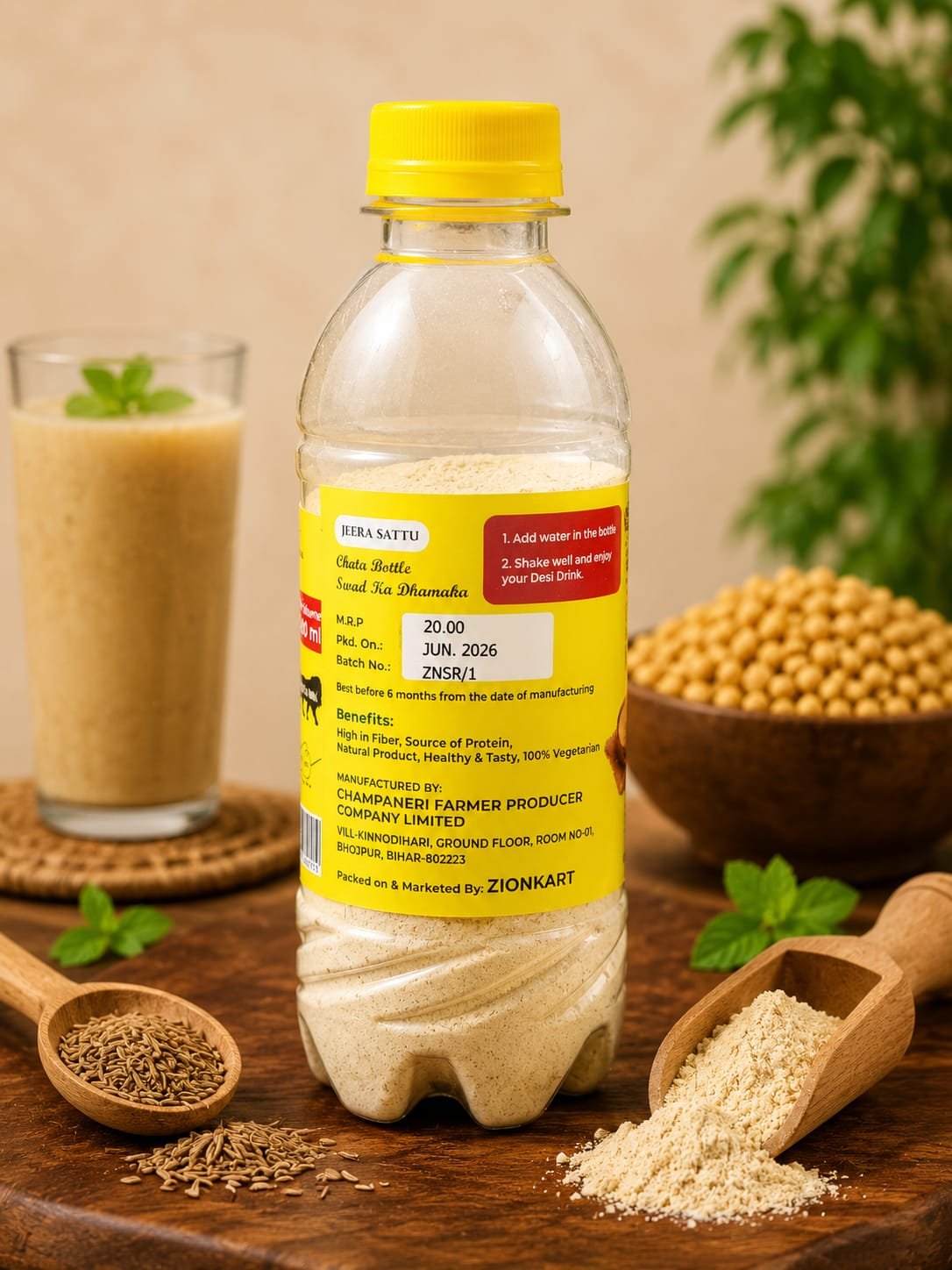 Pre mix jeera sattu bottle 300ml